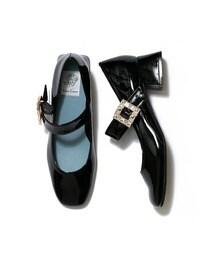 エマフランシス（Emma Francis）/ラウンドトゥ 4cmヒール ビジュー