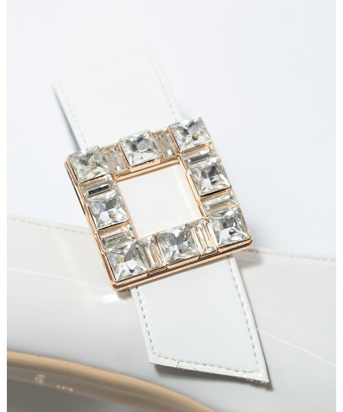 エマフランシス（Emma Francis）/ラウンドトゥ 4cmヒール ビジュー