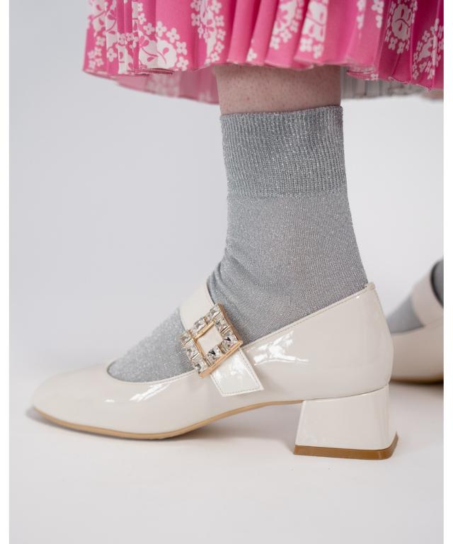 エマフランシス（Emma Francis）/ラウンドトゥ 4cmヒール ビジュー