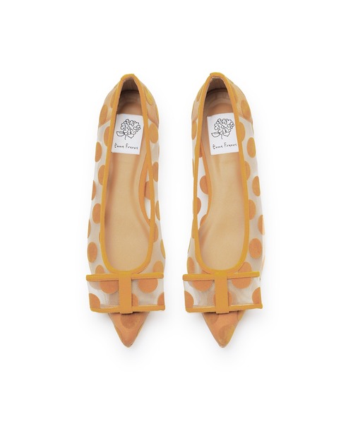 エマフランシス（Emma Francis）/ポインテッドトゥ ドット柄 チュール