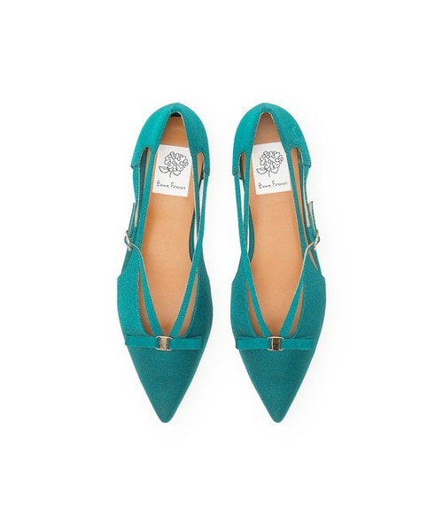 エマフランシス（Emma Francis）/サテン サイドストラップ パンプス