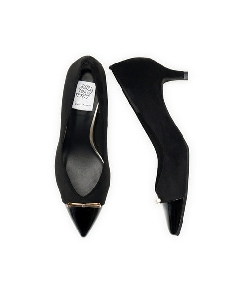 【NEW】エマフランシス（Emma Francis）/ゴールドリボン 5cm パンプス