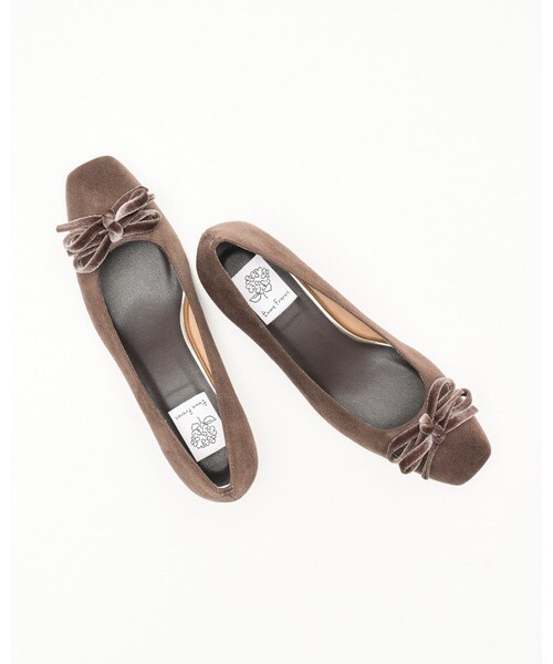 NEW】エマフランシス（Emma Francis）/ダブルリボン 3cm パンプス