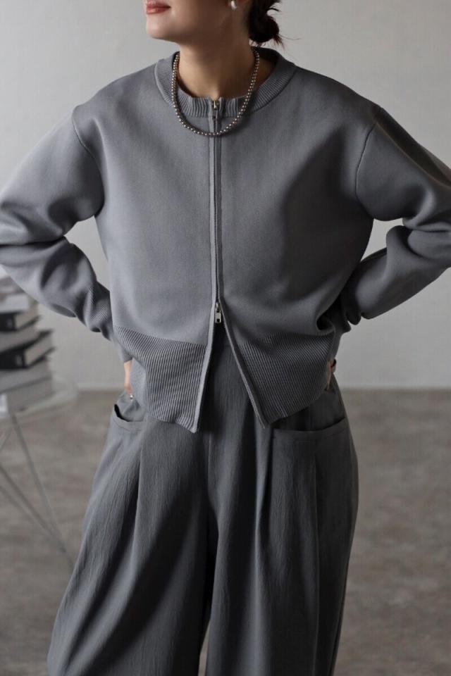 ボンジュールサガン（BONJOUR　SAGAN）/スウェットライクダブルジップカーディガン 5,121円