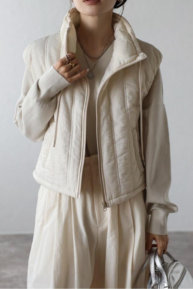 ボンジュールサガン（BONJOUR　SAGAN）/中綿ショートベストの通販は 5,063円