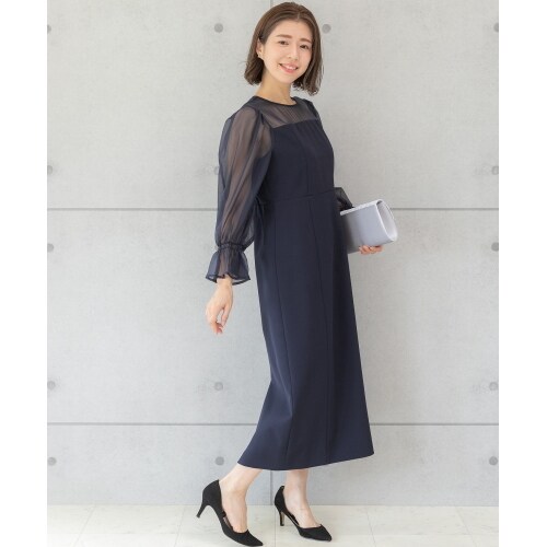 プレフェリール（PREFERIR）/シアースリーブ 結婚式ワンピース