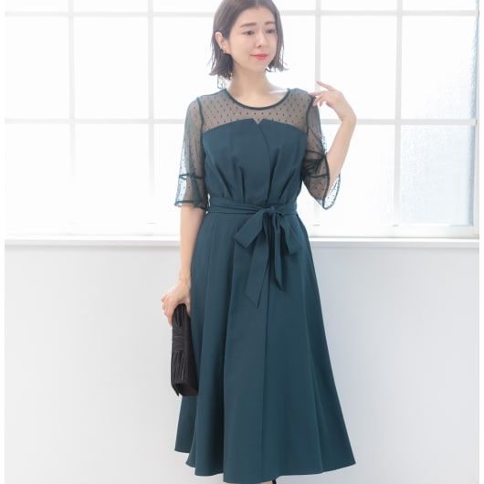 プレフェリール（PREFERIR）/ドットチュール ビスチェ 結婚式 パーティーワンピース ドレス