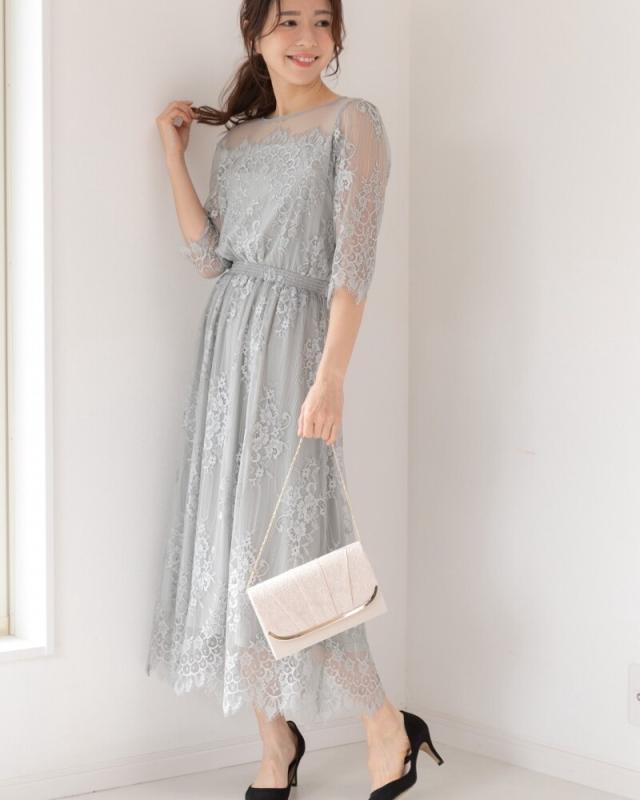 プレフェリール（PREFERIR）/総レース 結婚式 パーティー ロング