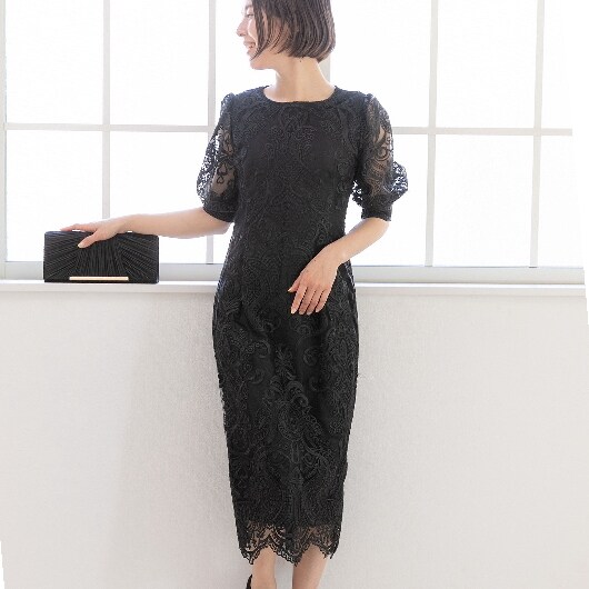 プレフェリール（PREFERIR）/刺繍レースバックリボン結婚式