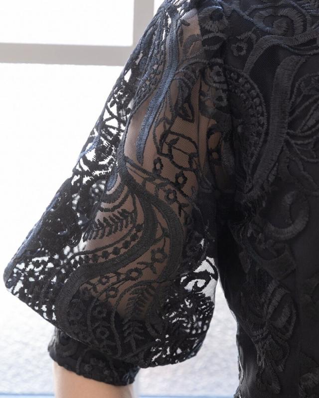 プレフェリール（PREFERIR）/刺繍レースバックリボン結婚式