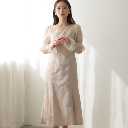 プレフェリール(PREFERIR)/シアースリーブドレス 結婚式 プレフェリール(PREFERIR)/シアースリーブドレス 結婚式