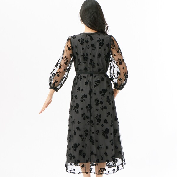 プレフェリール（PREFERIR）/フロッキーフラワーチュールワンピース