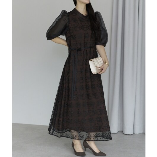 プレフェリール（PREFERIR）/シアースリープレースドレス 結婚式 パーティー プレフェリール（PREFERIR）/シアースリープレースドレス 結婚式