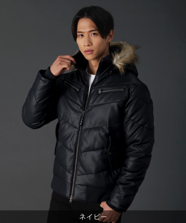 スプートニクス（SPUTNICKS）/WET−PU(R)ファー付きダウンミックスジャケット スプートニクス（SPUTNICKS）/WET−PU(R)ファー付きダウンミックス