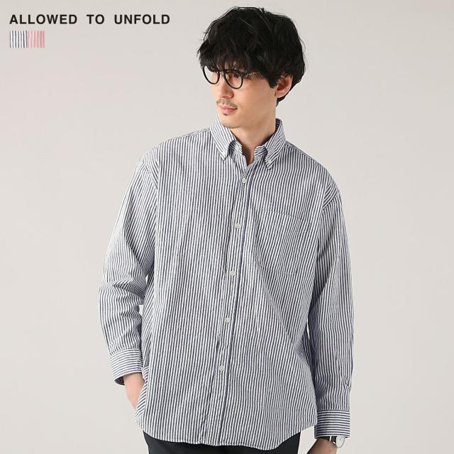 スプートニクス/＜ALLOWED TO UNFOLD＞日本製オックスストライプボタンダウン長袖シャツ_2