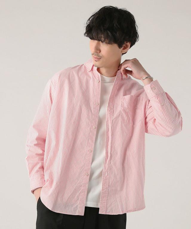 スプートニクス/＜ALLOWED TO UNFOLD＞日本製オックスストライプボタンダウン長袖シャツ_1