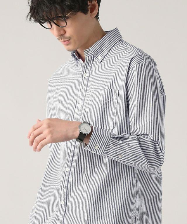 スプートニクス/＜ALLOWED TO UNFOLD＞日本製オックスストライプボタンダウン長袖シャツ_7