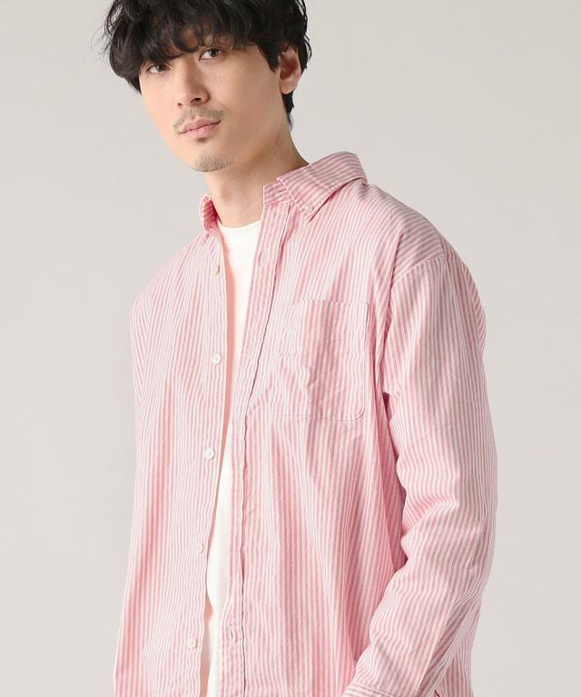 スプートニクス/＜ALLOWED TO UNFOLD＞日本製オックスストライプボタンダウン長袖シャツ_8