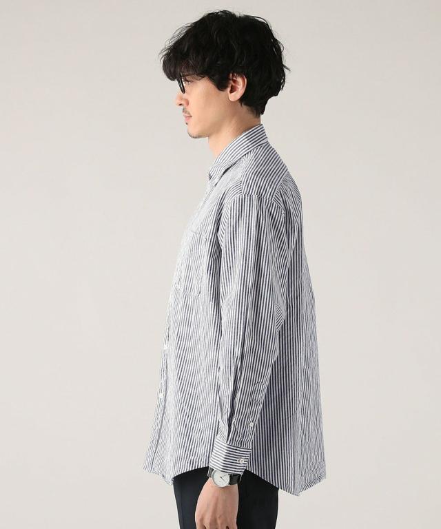 スプートニクス/＜ALLOWED TO UNFOLD＞日本製オックスストライプボタンダウン長袖シャツ_11