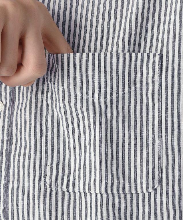 スプートニクス/＜ALLOWED TO UNFOLD＞日本製オックスストライプボタン