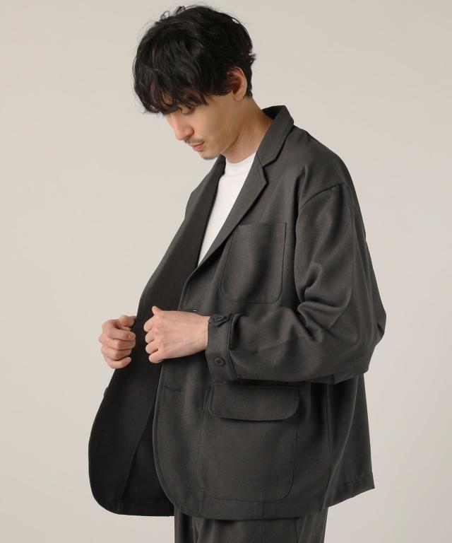 スプートニクス/＜Upscape Audience＞日本製ウールライクツイルモッズ テーラードジャケット スプートニクス/＜Upscape Audience＞日本製ウールライクツイルモッズ