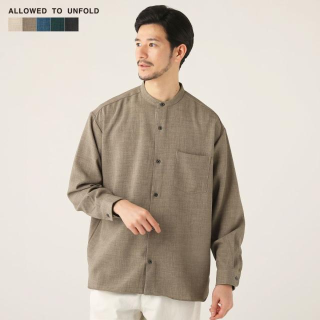 スプートニクス（SPUTNICKS）/＜ALLOWED TO UNFOLD＞TECHキャンバスワイドレギュラー長袖シャツ_5