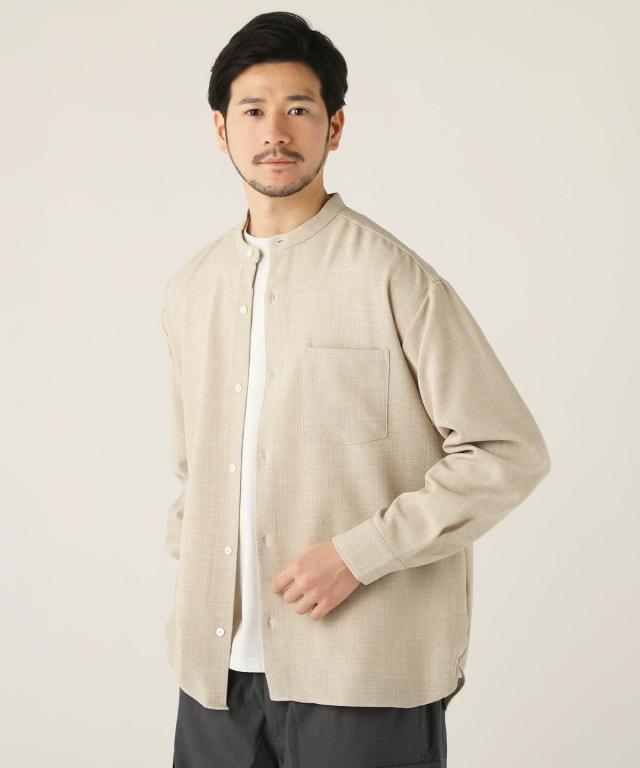 スプートニクス（SPUTNICKS）/＜ALLOWED TO UNFOLD＞TECHキャンバスワイドレギュラー長袖シャツ_4