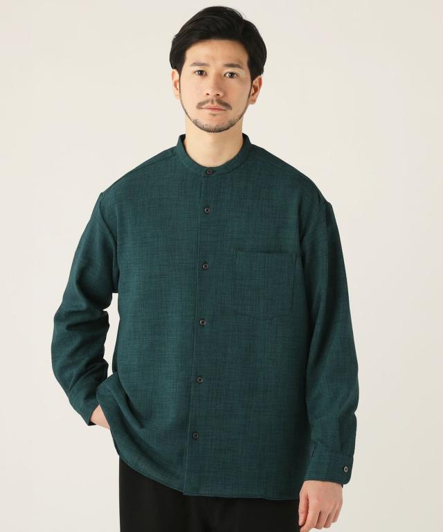 スプートニクス（SPUTNICKS）/＜ALLOWED TO UNFOLD＞TECHキャンバスワイドレギュラー長袖シャツ_2