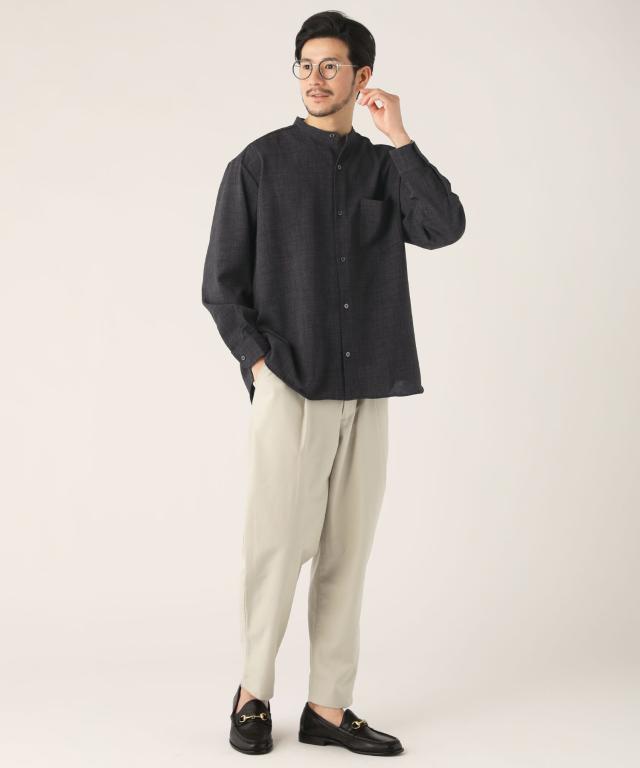 スプートニクス（SPUTNICKS）/＜ALLOWED TO UNFOLD＞TECHキャンバスワイドレギュラー長袖シャツ_15
