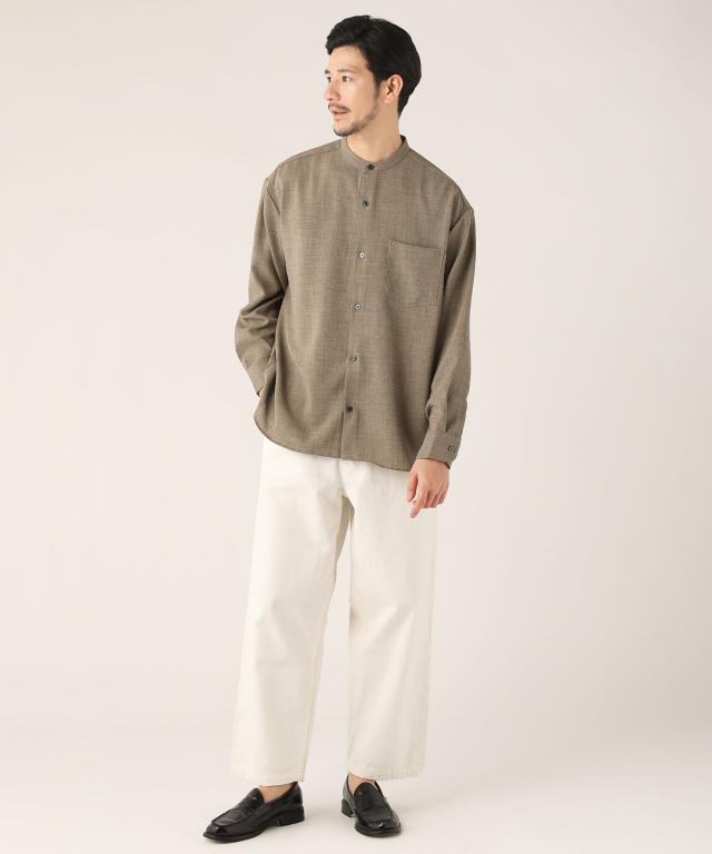スプートニクス（SPUTNICKS）/＜ALLOWED TO UNFOLD＞TECHキャンバスワイドレギュラー長袖シャツ_9