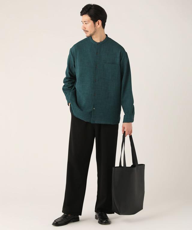 スプートニクス（SPUTNICKS）/＜ALLOWED TO UNFOLD＞TECHキャンバスワイドレギュラー長袖シャツ_13