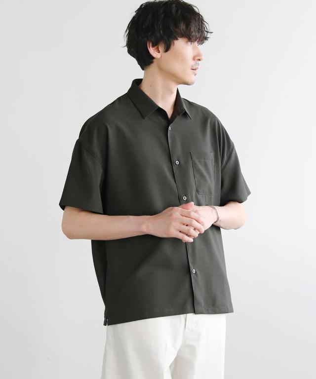 スプートニクス/日本製Reflax(R)ウォッシャブルリネンライク接触冷感半袖シャツ_18