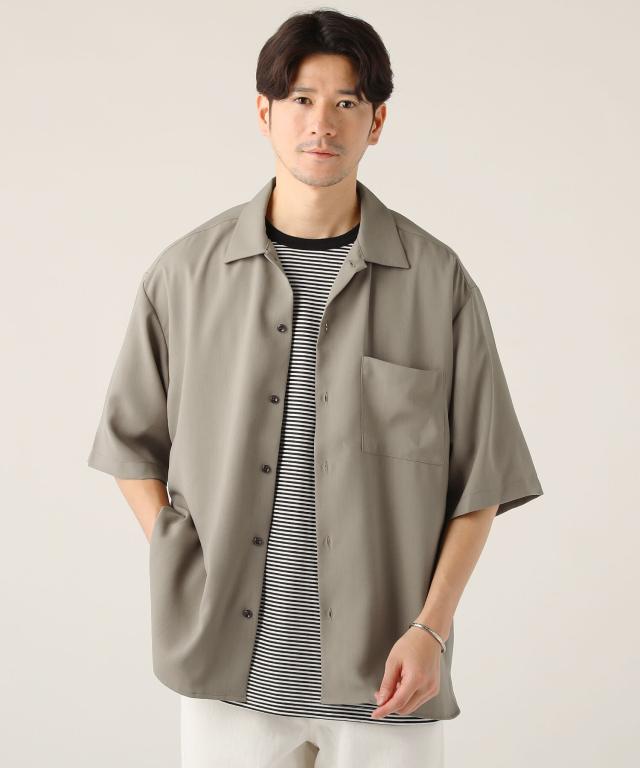 スプートニクス（SPUTNICKS）/＜ALLOWED TO UNFOLD＞テックワイドオックス半袖レギュラーシャツ_2