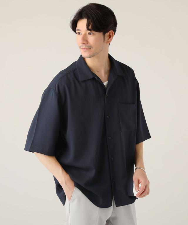 スプートニクス（SPUTNICKS）/＜ALLOWED TO UNFOLD＞テックワイドオックス半袖レギュラーシャツ_3