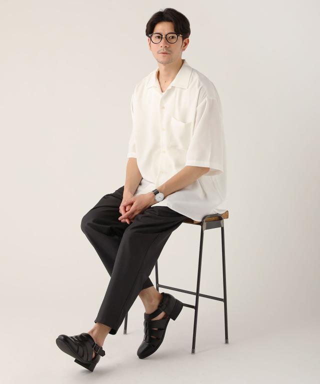 スプートニクス（SPUTNICKS）/＜ALLOWED TO UNFOLD＞テックワイドオックス半袖レギュラーシャツ_4