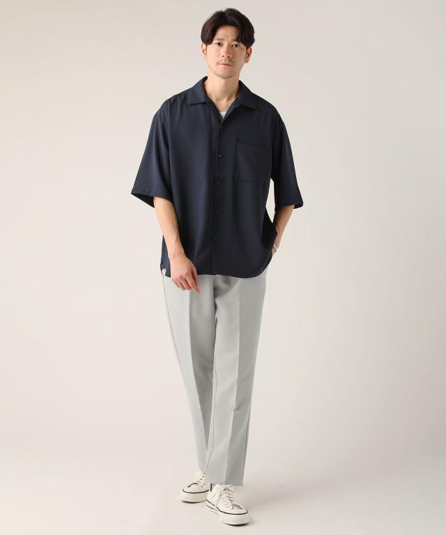 スプートニクス（SPUTNICKS）/＜ALLOWED TO UNFOLD＞テックワイドオックス半袖レギュラーシャツ_7