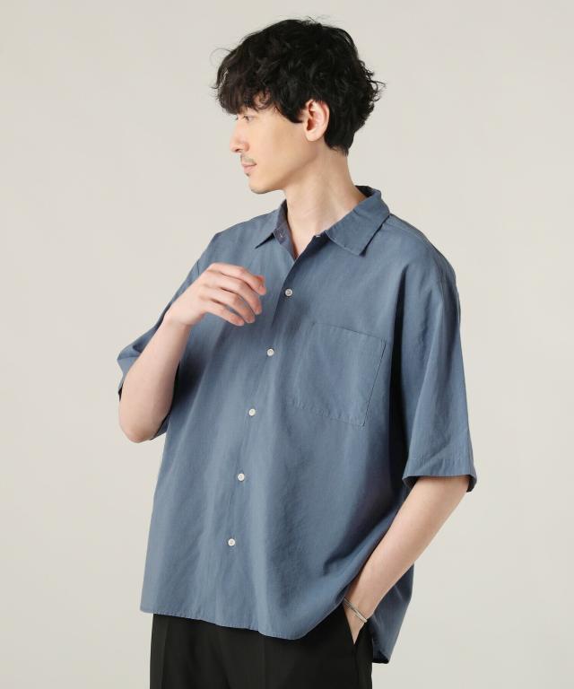 スプートニクス（SPUTNICKS）/＜ALLOWED TO UNFOLD＞テックリネンワイド半袖レギュラーシャツ_2