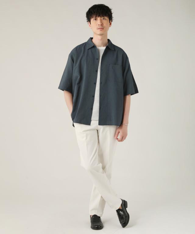 スプートニクス（SPUTNICKS）/＜ALLOWED TO UNFOLD＞テックリネンワイド半袖レギュラーシャツ_17