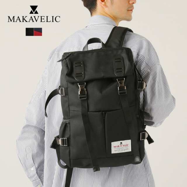 □MAKAVELIC□DOUBLE BELT PMD MIX DAYPACK-