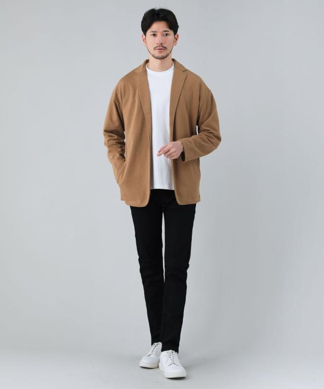 スプートニクス（SPUTNICKS）/＜ALLOWED TO UNFOLD＞ストレッチワッフルテーラーカーディガン スプートニクス（SPUTNICKS）/＜ALLOWED TO UNFOLD＞ストレッチ