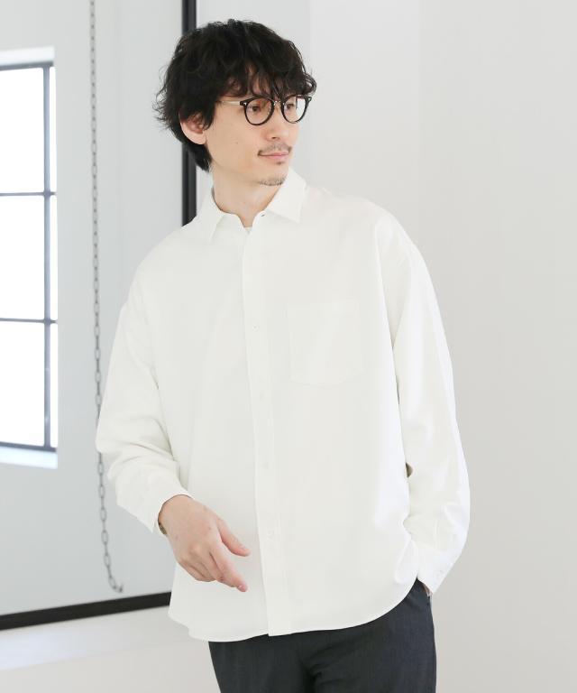 スプートニクス（SPUTNICKS）/日本製Reflax(R)ウォッシャブルリネンライク接触冷感レギュラーカラー長袖シャツ_4