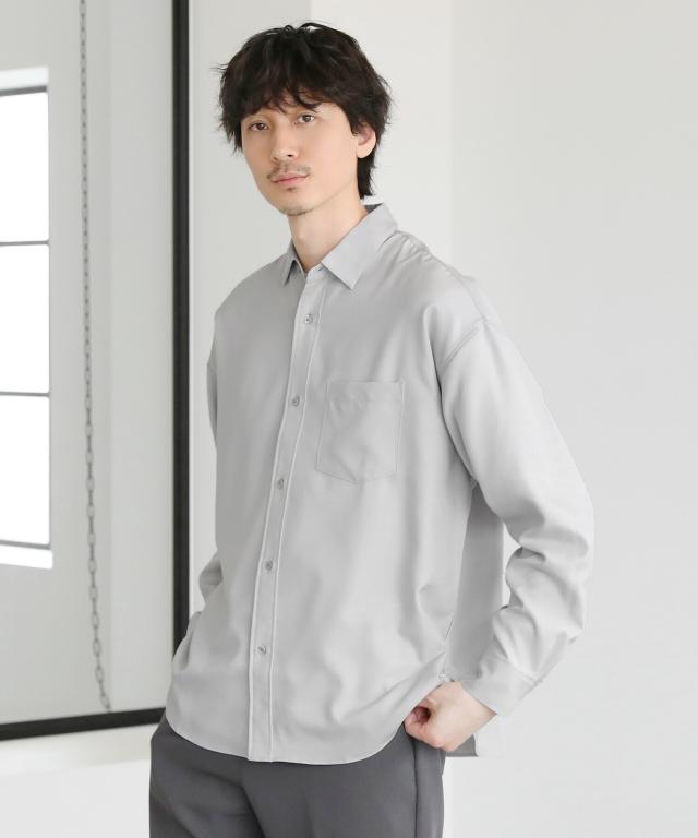 スプートニクス（SPUTNICKS）/日本製Reflax(R)ウォッシャブルリネンライク接触冷感レギュラーカラー長袖シャツ_2