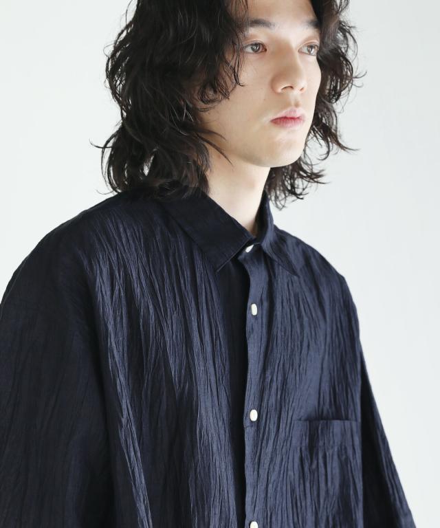 スプートニクス（SPUTNICKS）/＜SLICK＞リネンリンクルレギュラー半袖シャツ_13