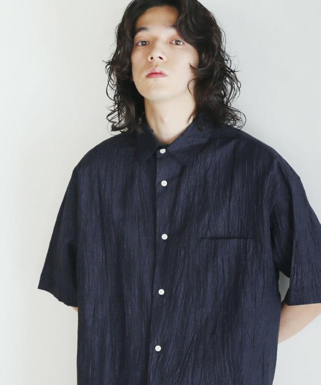 スプートニクス（SPUTNICKS）/＜SLICK＞リネンリンクルレギュラー半袖シャツ_15