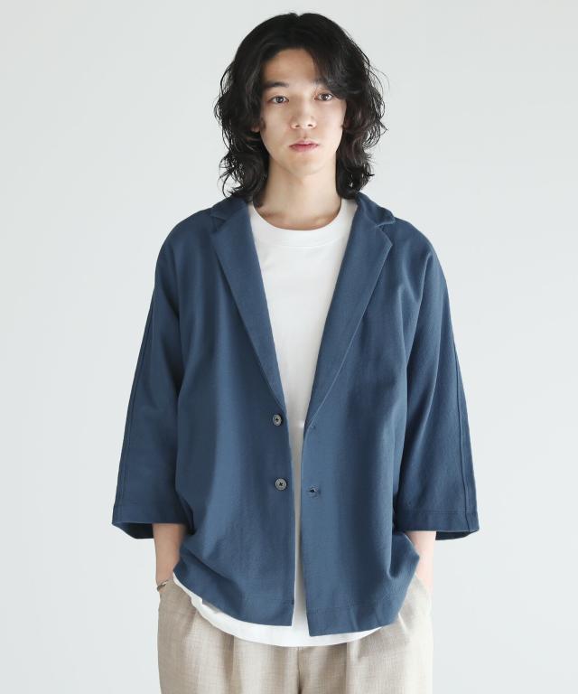 スプートニクス（SPUTNICKS）/＜SLICK＞ドライアムンゼンドルマンスリーブラペルド5分袖カーディガンの通販は