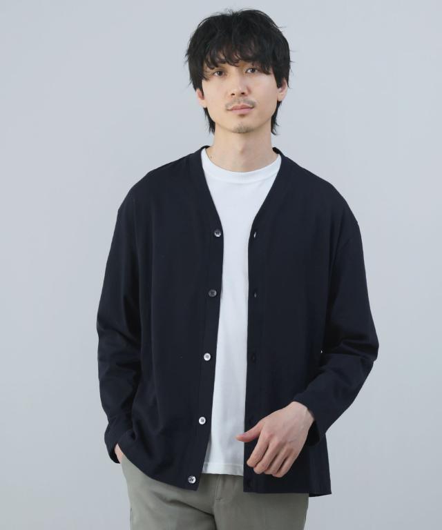 スプートニクス（SPUTNICKS）/＜Upscape Audience＞日本製「丹後」度詰天竺（6オンス）Vネックカーディガンの通販は