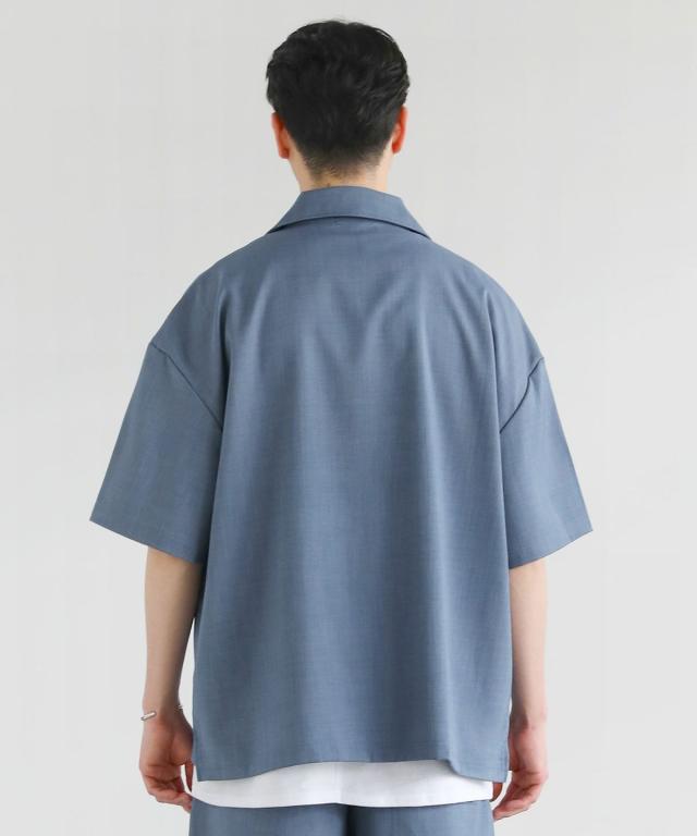 スプートニクス（SPUTNICKS）/【３点セットアップ】接触冷感リネンライクスキッパーシャツ＆ロングパンツ＆ショーツ_17