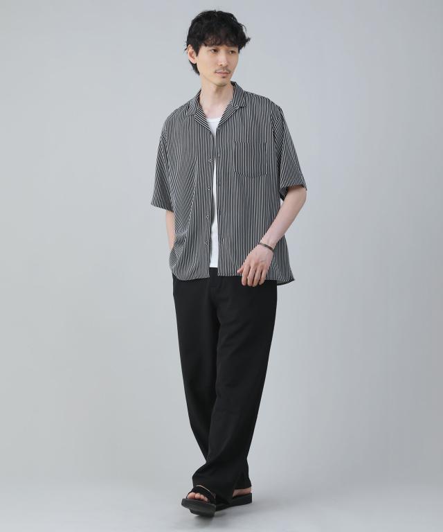 スプートニクス（SPUTNICKS）/＜ALLOWED TO UNFOLD＞レトロプリントポリエステル襟付き半袖シャツ_15