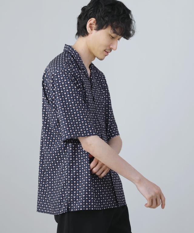 スプートニクス（SPUTNICKS）/＜ALLOWED TO UNFOLD＞レトロプリントポリエステル襟付き半袖シャツ_17