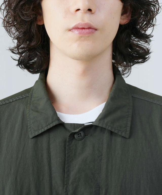 ジョンブル（JHONBULL）/＜JOHNBULL＞ソフトナイロンオーバーダイミリタリー半袖シャツ_12
